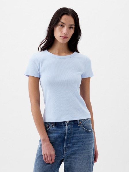 GAP Rippen-T-Shirt mit Logo GAP