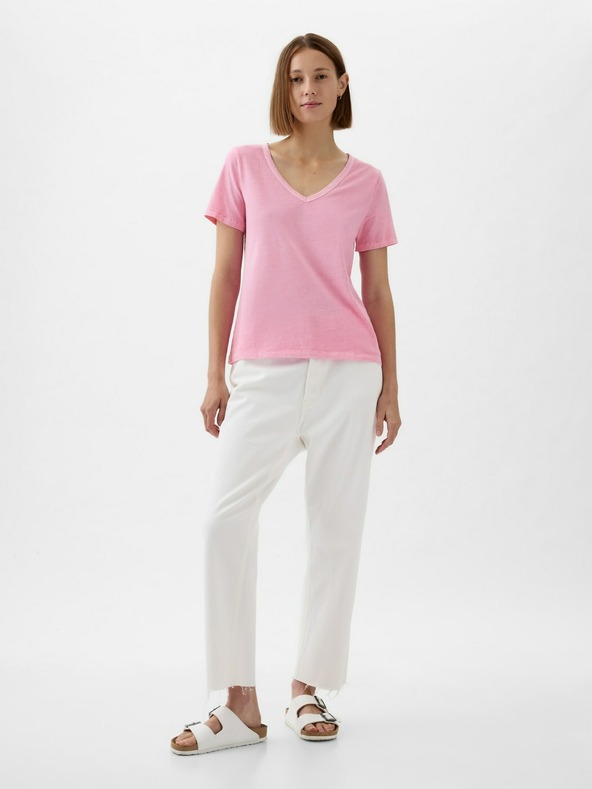 GAP Damen Baumwoll-T-Shirt Vintage GAP