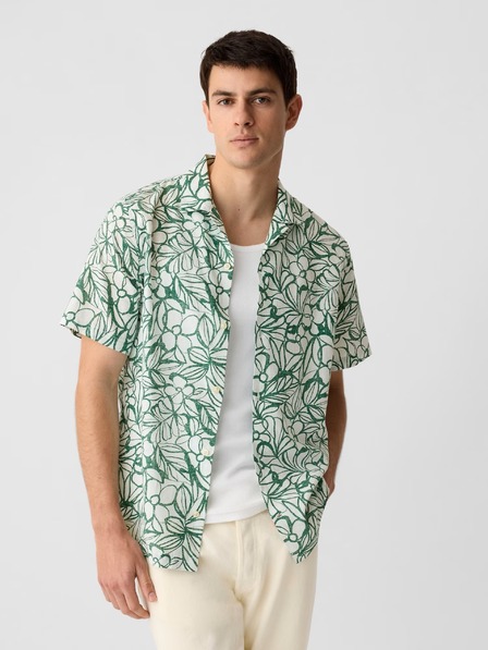 GAP Leinenhemd mit kurzen Ärmeln GAP