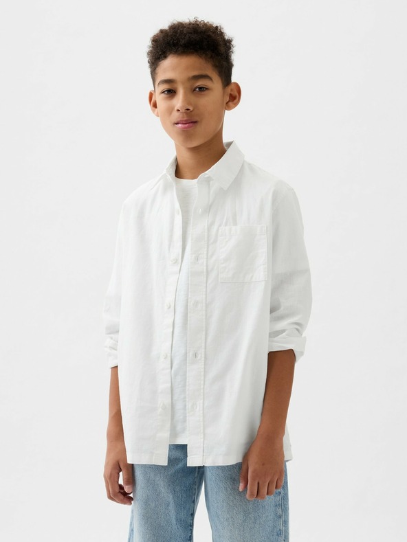 GAP Kinderhemd aus Leinen Oxford GAP