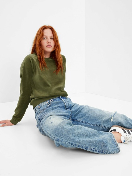 GAP Samt-Sweatshirt GAP