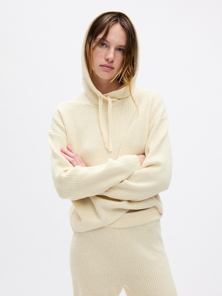 GAP Strickpullover mit Kapuze CashSoft Crop cropped GAP