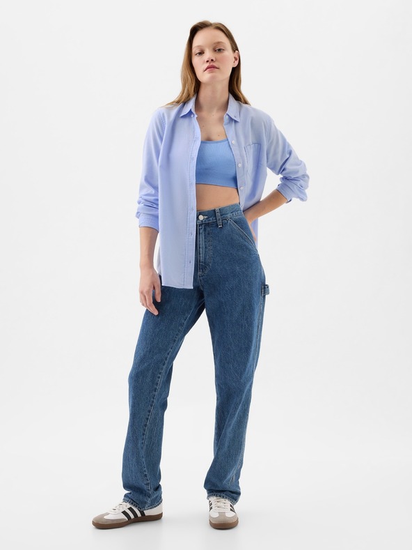 GAP Damen Oxfordhemd mit Logo GAP