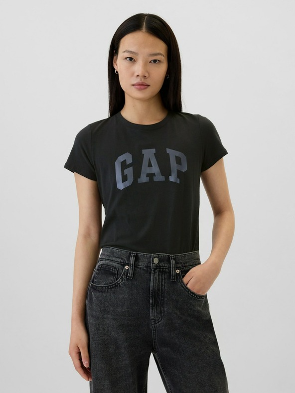 GAP T-Shirt mit metallischem Logo GAP