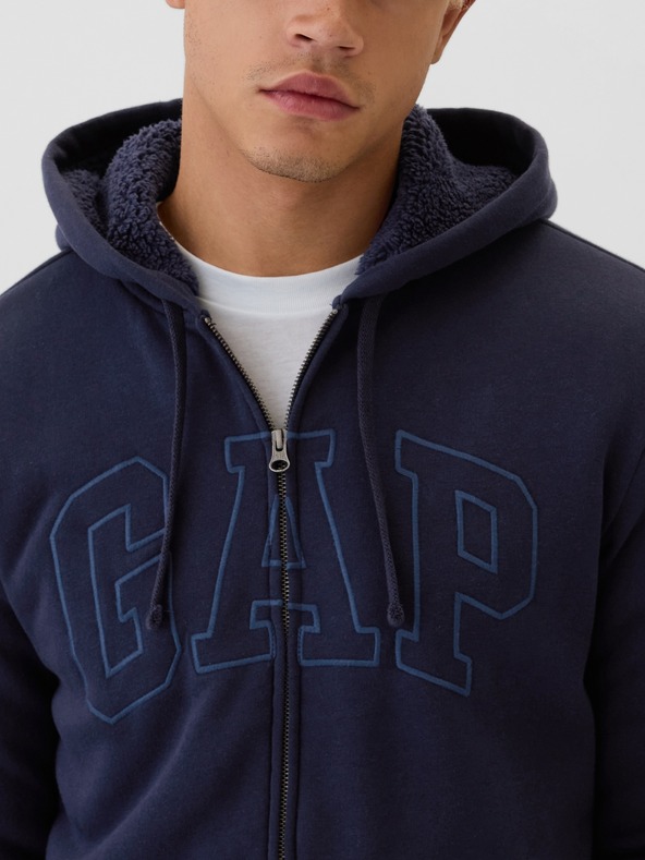 GAP Sherpa-Sweatshirt mit Logo GAP
