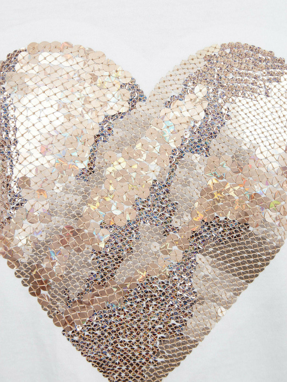 GAP Kinder T-Shirt mit Paillettenherz GAP