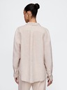 GAP Damen Leinen-Oversize-Hemd Big Shirt GAP