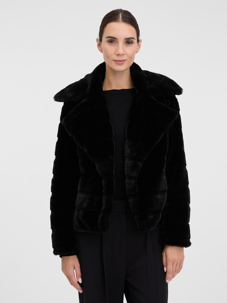 Orsay Schwarzer Damen Kurz-Pelz ORSAY