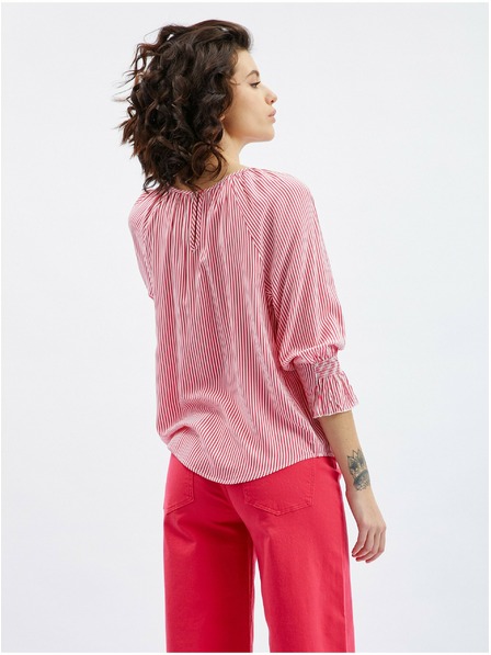 Orsay Dunkelrosa gestreifte Damenbluse ORSAY