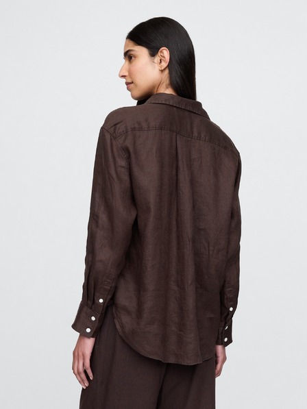 GAP Damen Leinen-Oversize-Hemd Big Shirt GAP