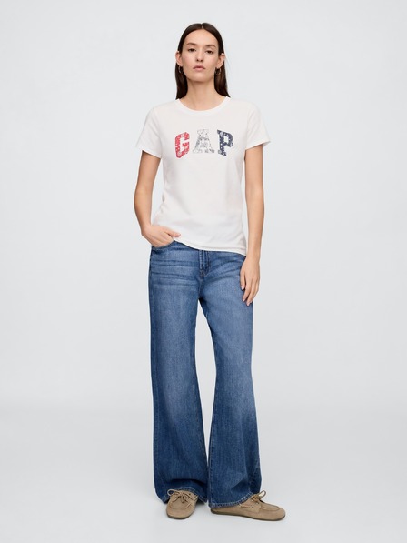 GAP Damen-T-Shirt mit Logo Americana GAP
