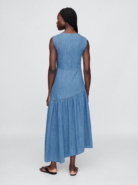 GAP Asymmetrisches Damen-Midikleid aus Denim GAP