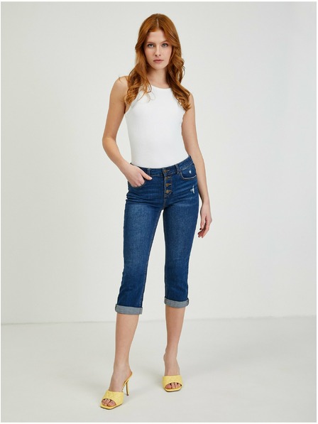 Orsay Dunkelblau Cropped Slim-Fit Jeans für Damen von ORSAY