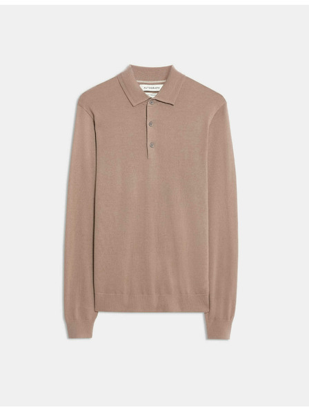 Marks & Spencer Poloshirt aus reiner, extra feiner Merinowolle von Marks & Spencer braun