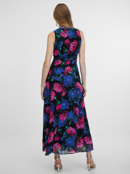 Orsay Schwarzes Damen Maxikleid mit Blumenmuster ORSAY