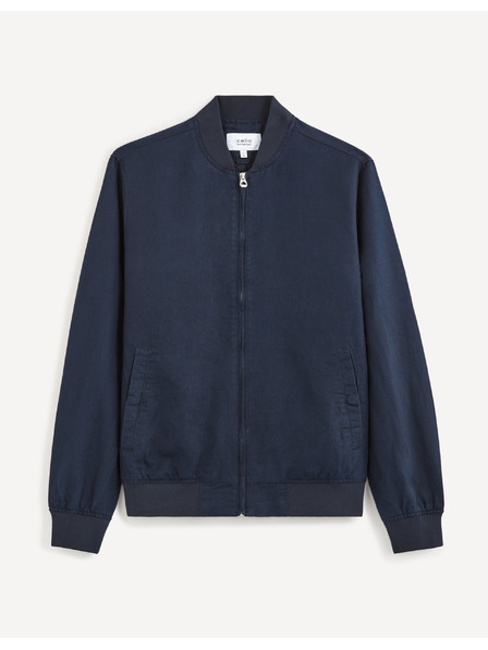 Celio Dunkelblaue Herren Leinenjacke Celio Bulin10