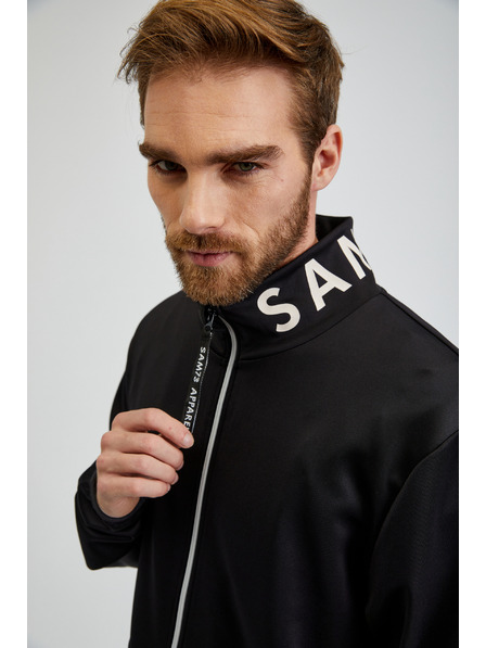 Sam 73 Schwarzes Herren-Sweatshirt SAM73 Stephen Zip-up