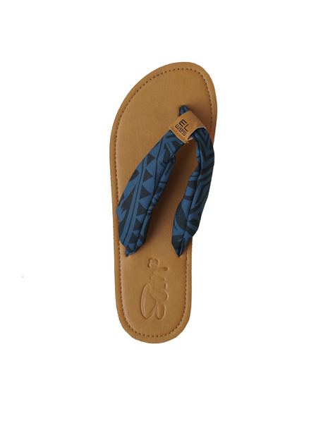 Sam 73 Blaue gemusterte Damen-Flip-Flops SAM 73