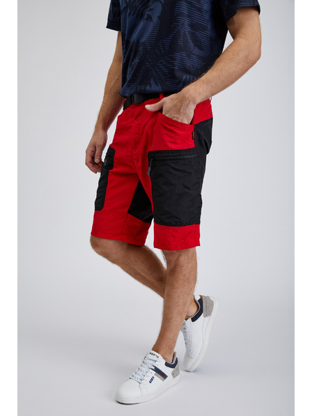 Sam 73 Schwarze und rote Herren-Shorts SAM73 Andalusit