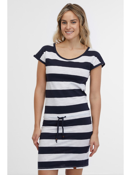 Sam 73 Weiß-blau gestreiftes Damenkleid SAM 73 Reyna