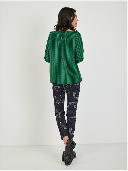 Orsay Grüne gemusterte Damenbluse ORSAY