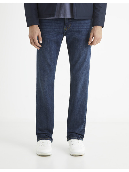 Celio Dunkelblaue Herrenjeans Straight Fit Celio