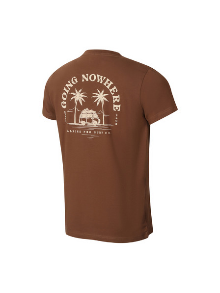 ALPINE PRO Herren Baumwoll-T-Shirt ALPINE PRO SUMEK bison Variante pb