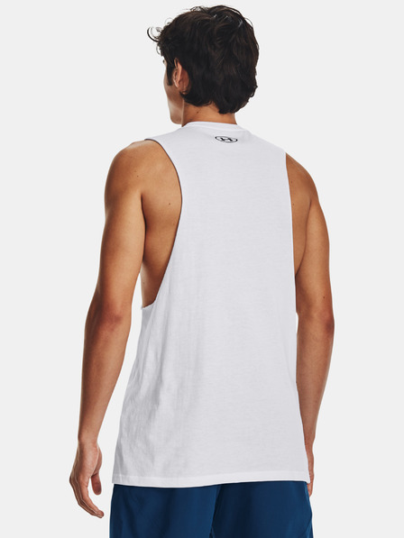Under Armour Herren-Tank-Top Under Armour UA LEFT CHEST CUT OFF TANK-WHT
