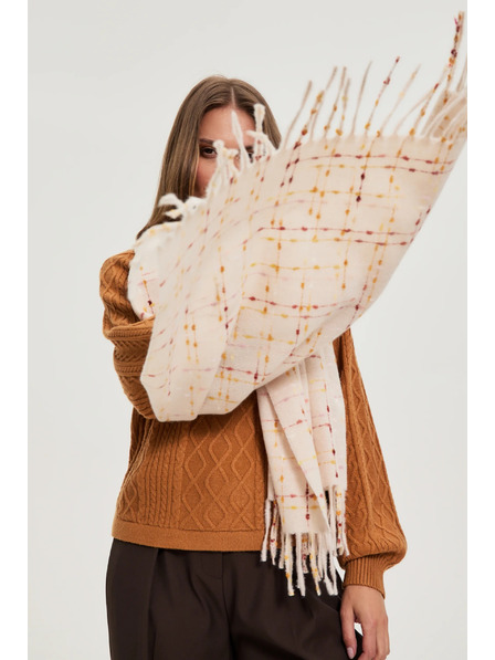 Moodo Schal mit Fransen rosa Moodo