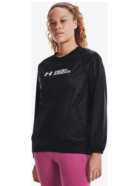 Under Armour Damen Sweatshirt Under Armour Recover Storm Woven Shine Crew
