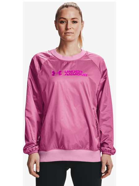 Under Armour Damen Sweatshirt Under Armour Recover Storm Woven Shine Crew