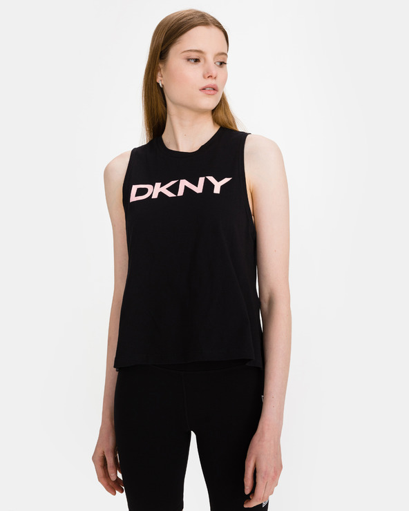 DKNY Sollip Logo Unterhemd Schwarz