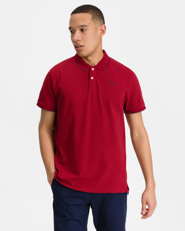 Pepe Jeans Lucas Polo T-Shirt Rot