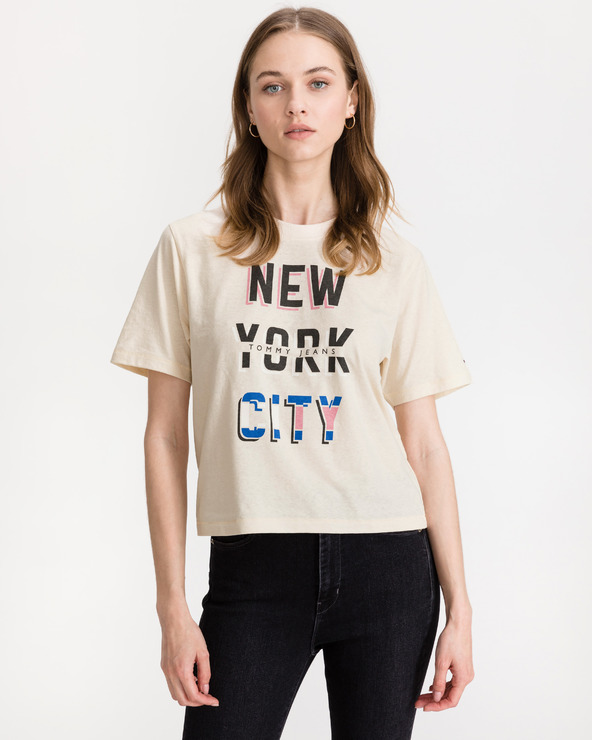 Tommy Jeans New York City Crop top Beige