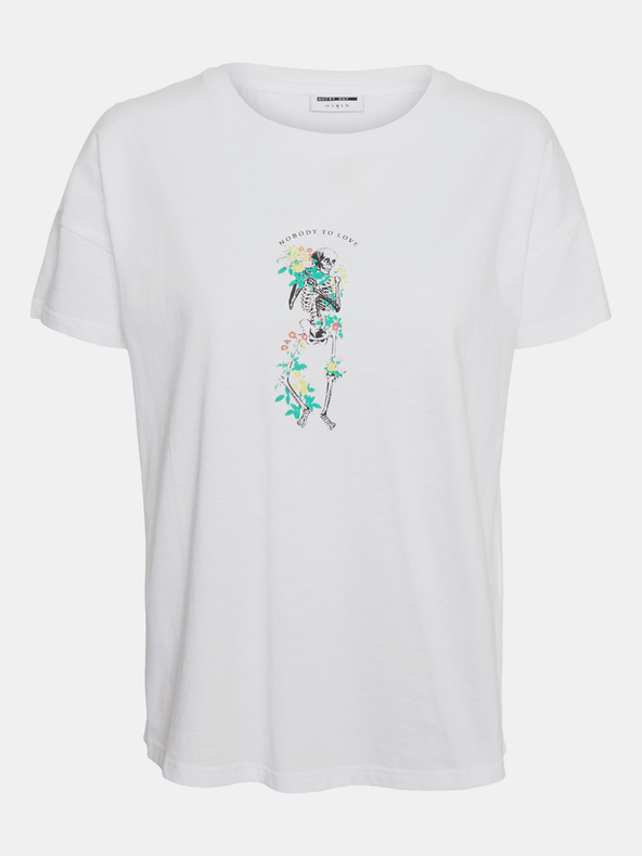 Noisy May Weißes Noisy May Command T-Shirt