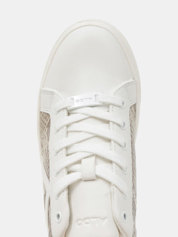 Aldo Weiße gemusterte Damen-Turnschuhe ALDO Fran