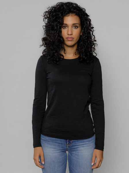 Devergo Schwarzes T-Shirt mit bedrucktem Rücken für Damen von Devergo