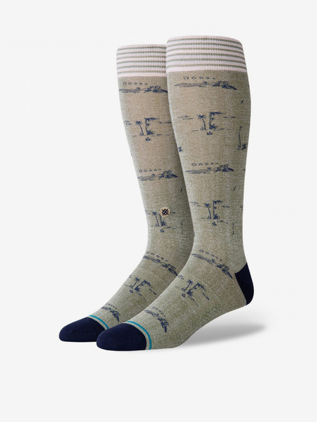 Stance Hellgrüne Stance Isle Tropics gemusterte Socken für Herren