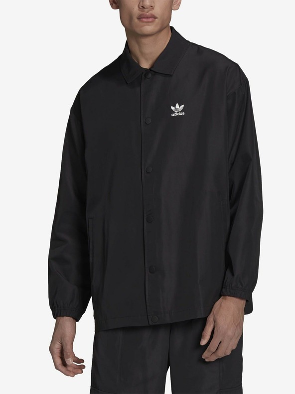 adidas Originals Schwarze adidas Originals Coach Jacket Leichte Herren-Hemdjacke