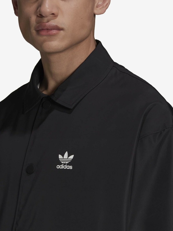 adidas Originals Schwarze adidas Originals Coach Jacket Leichte Herren-Hemdjacke
