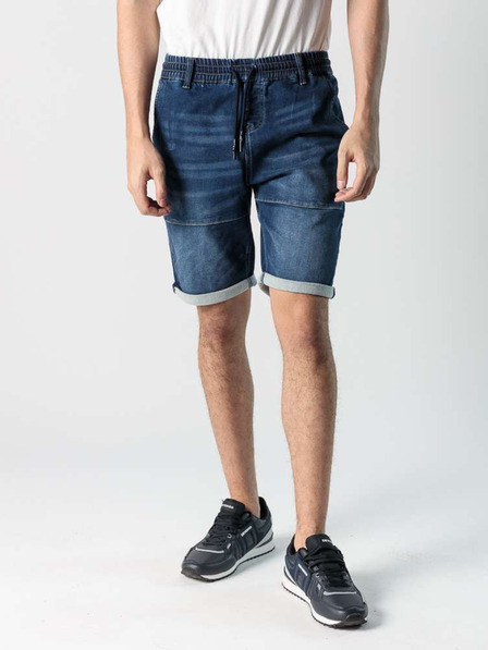 Devergo Dunkelblau Herren Denim Shorts Devergo