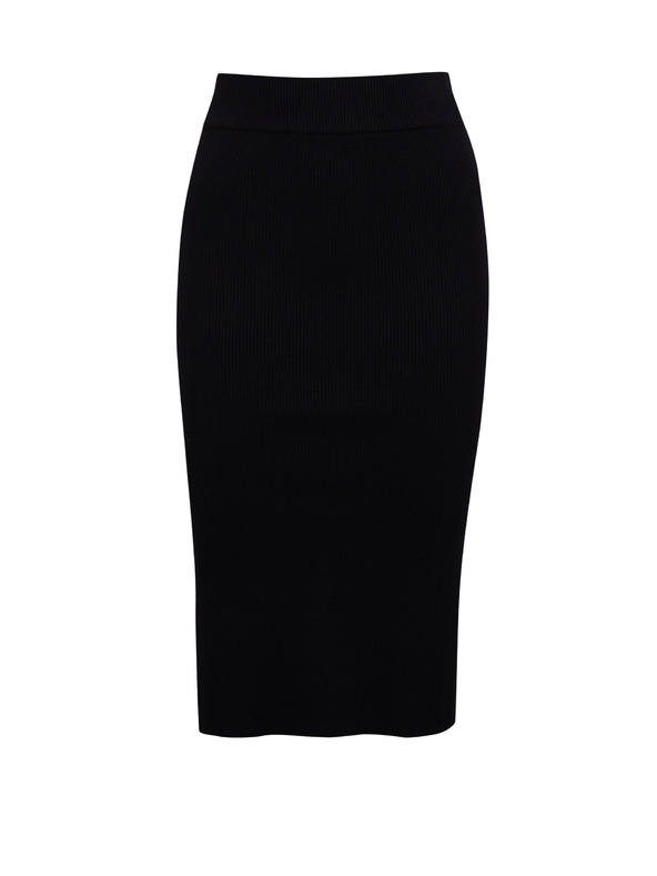 Orsay Schwarzer Damenrock mit Schlitz ORSAY