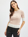 Orsay Weiß-rosa Damenpullover ORSAY