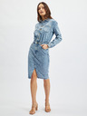 Orsay Hellblaues Damen-Denim-Kleid ORSAY