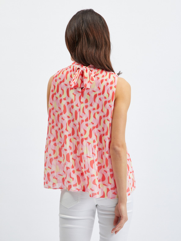 Orsay Rosa gemusterte Damenbluse ORSAY