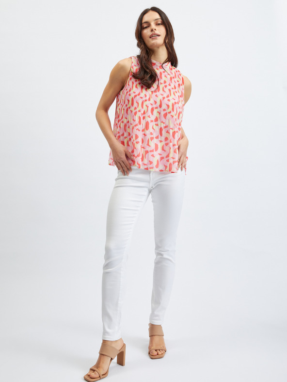 Orsay Rosa gemusterte Damenbluse ORSAY