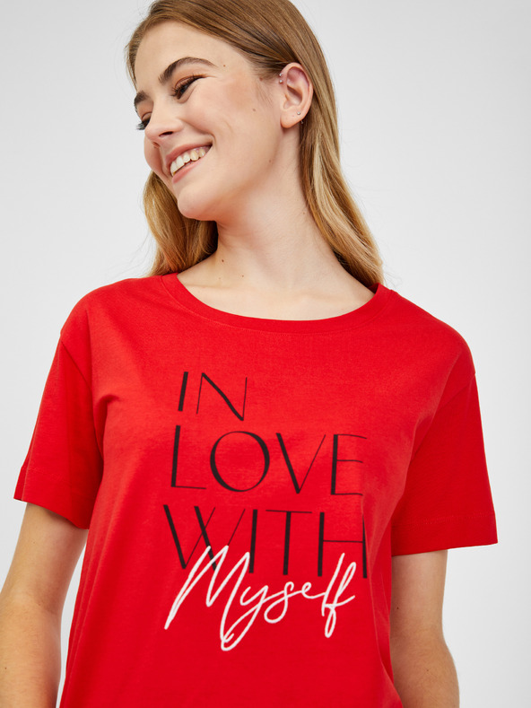 Orsay Rotes Damen-T-Shirt ORSAY