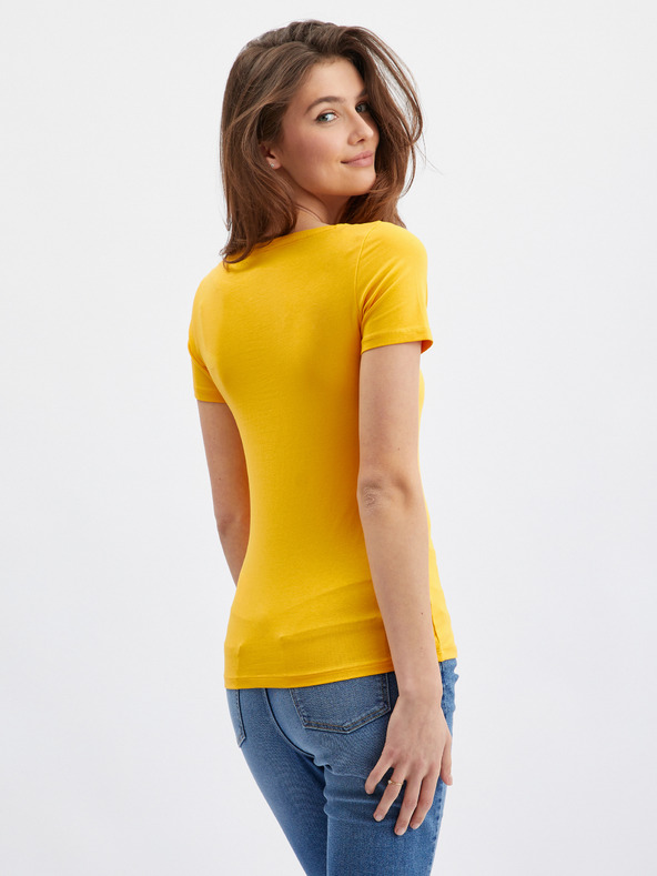 Orsay Gelbes Basic-T-Shirt für Damen von ORSAY