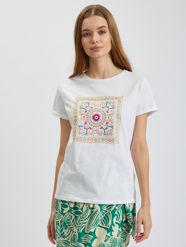 Orsay Weißes Damen-T-Shirt ORSAY