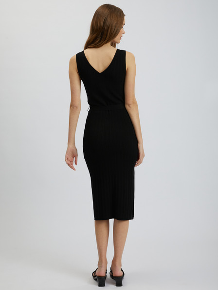 Orsay Schwarzes Damen-Pulloverkleid ORSAY